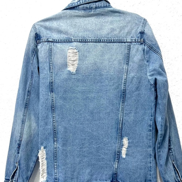 Windsor Light Blue Denim 100% cotton Jacket LARGE - Picture 5 of 7